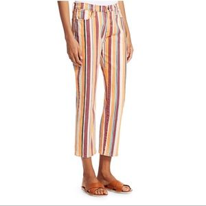 FRAME DENIM Le High Straight Stripe Pants Jeans